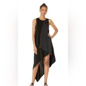 BCBGMaxAzria Black High-Low Asymmetrical Cocktail Dress